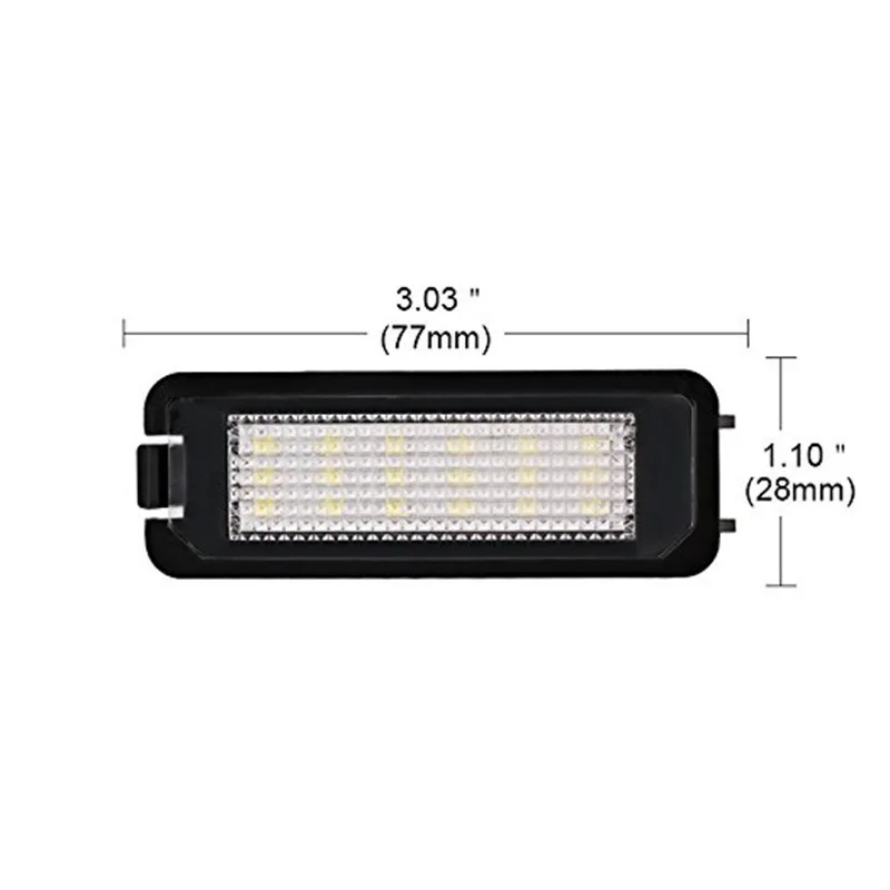 2x Light Auto MK5 GTI MK6 MK7 Golf 5 Glof 6 7 xenon Белый светодиодный номер номерного знака Canbus