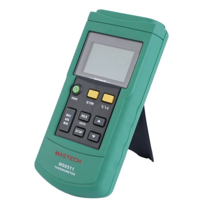 MASTECH MS6511 одноканальный цифровой термометр J K T E термопары типа температурный