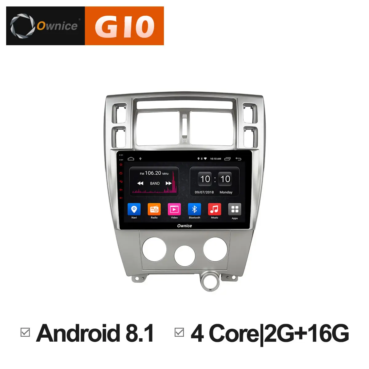 Ownice C500 + G10 Android 8 1 10 &quotавтомобильный радиоприемник FM Bluetooth gps мультимедиа 2005-2009 для