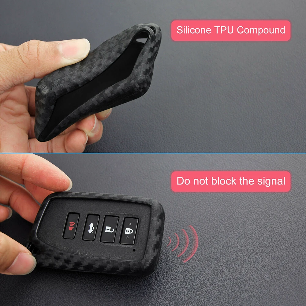 Чехол для автомобильного ключа из углеродного сплава Lexus чехол волокна брелок