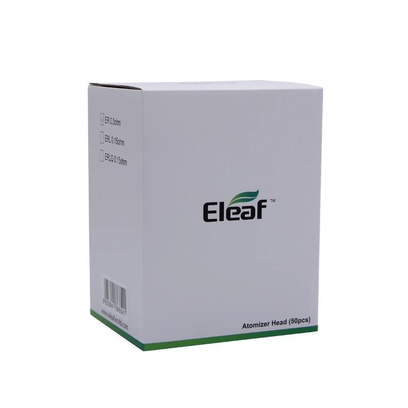 5 шт./лот Eleaf ER 0.3ohm SS316 катушка 40 100 Вт Чистый хлопок замена основной головки для Melo RT