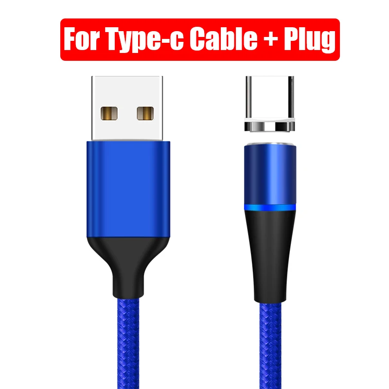 5А Магнитный светодиодный кабель usb type C супер быстрый зарядный кабель для телефона type-C Магнитный usb c зарядное устройство для huawei для Xiaomi Redmi K20 Pro - Цвет: For Type-c Cable