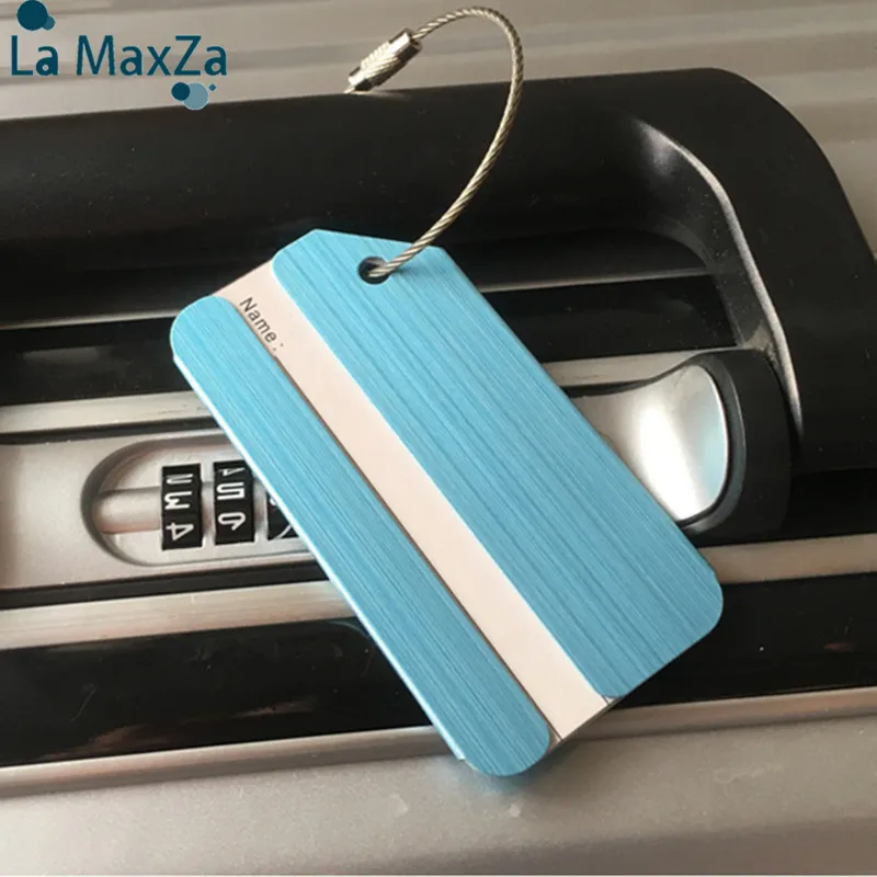 Багажная бирка из алюминиевого сплава Etiqueta Maleta Tag для SuitcaseAkcesoria Podrozne Kofferlabel Etiquette багажные аксессуары
