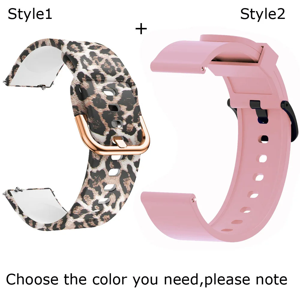 Color 1-Pink Для Xiaomi Amazfit GTS браслет Amazfit Bip ремешок для часов Amazfit GTR 42 мм силиконовый ремешок 2 шт - Цвет: Color 1-Pink