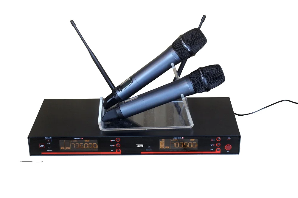 Профессиональный караоке UHF двойной беспроводной микрофон Система микрофона для GymSong|karaoke microphone system|microphone