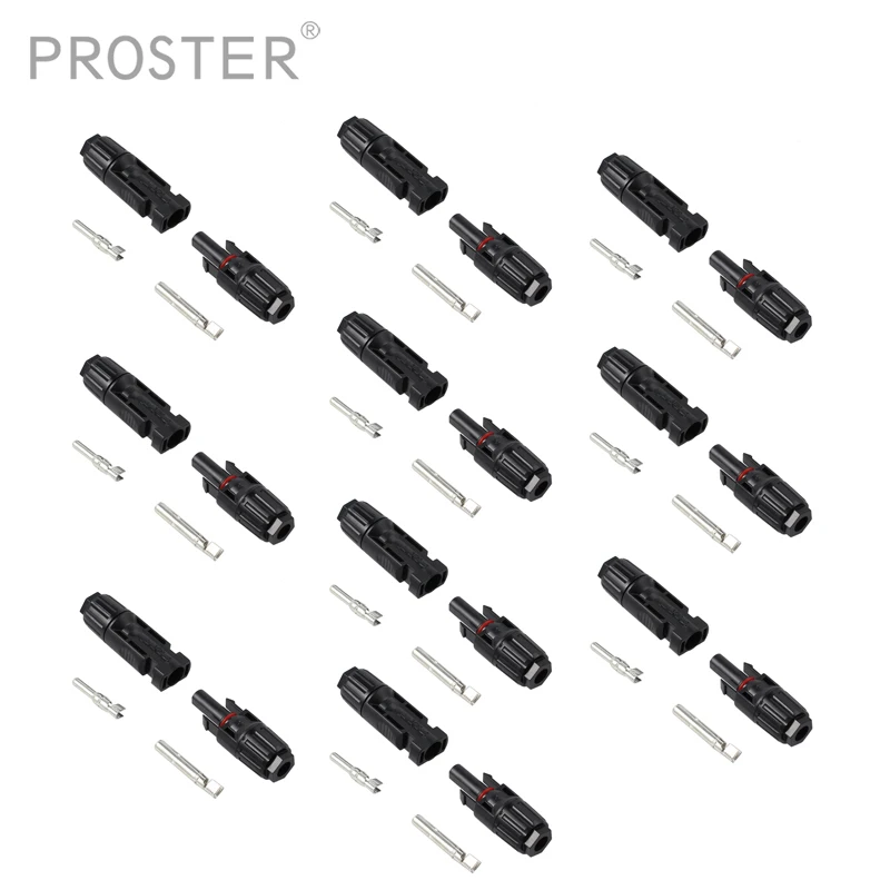 Proster 10 шт. для мужчин и женщин M/F набор коннекторов PV панели солнечных батарей