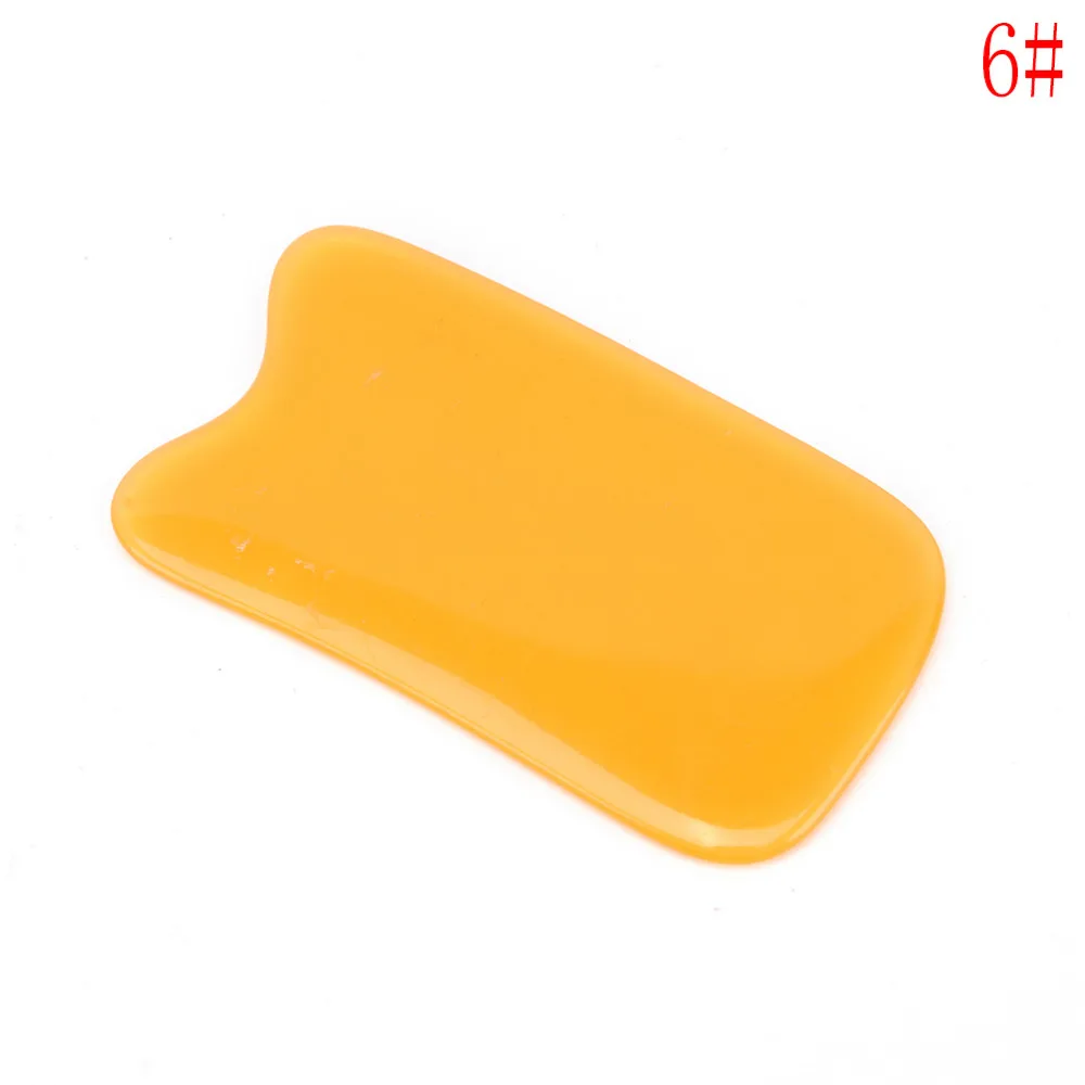 

1PC Beeswax Scrape Therapy Blood Circulate Natural Resin Chinese Acupuncture Scraping Tool Back Massage Gua Sha Board Braces