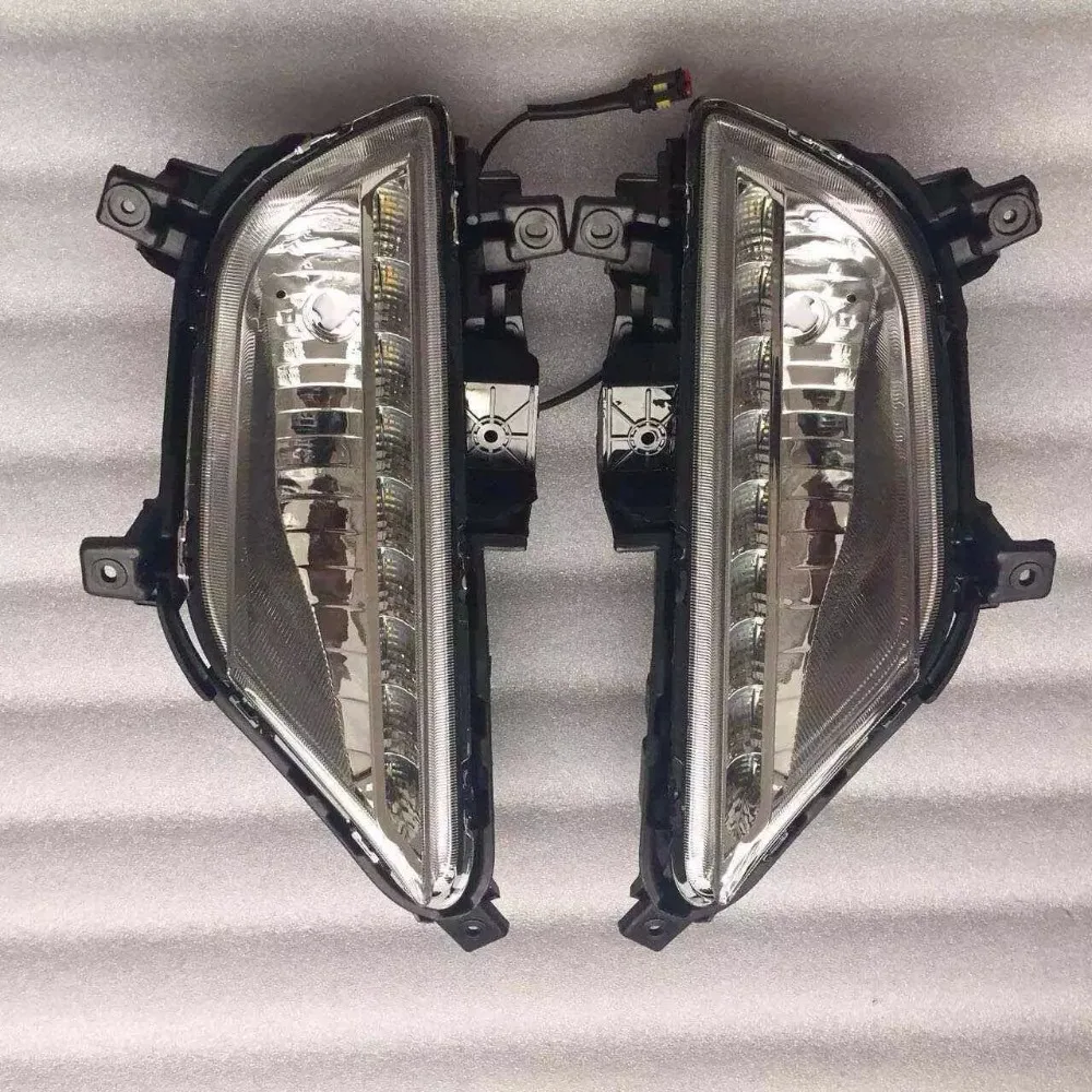 

new arrival led drl daytime running light fog lamp for Hyundai I20 2015