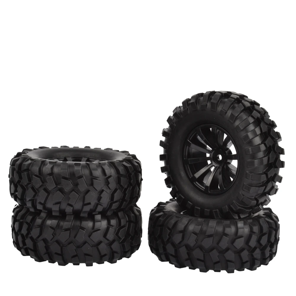 

Резиновые шины с поролоновыми вставками и колесными ободами для радиоуправляемого автомобиля Axial SCX10 Tamiya CC01 D90, 4 шт., 96 мм, 1,9 дюйма