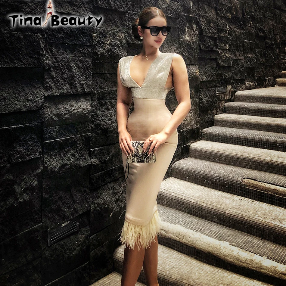 Женские вечерние абрикосовые платья Tina Beauty черные с v образным вырезом Роскошные