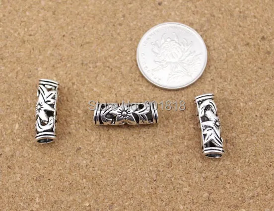 10 шт./лот цветок полые изогнутая прокладка трубки бусины ювелирные изделия