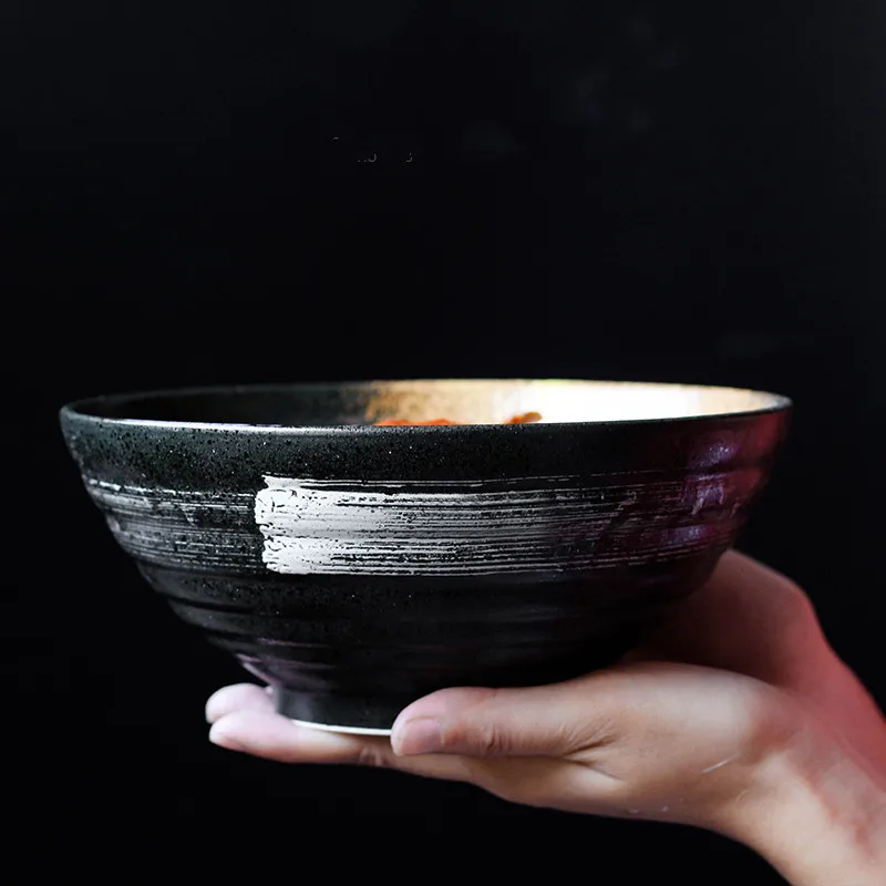 NIMITIME японский стиль керамика 7,5 дюймов чаша Ramen лапша суп столовая посуда в ретро стиле обеденная чаша