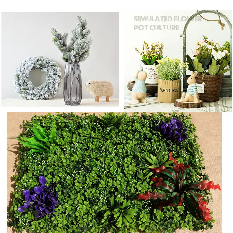 Lucia crafts 5 шт. пластиковые растения искусственные маленькие листья ветка сделай