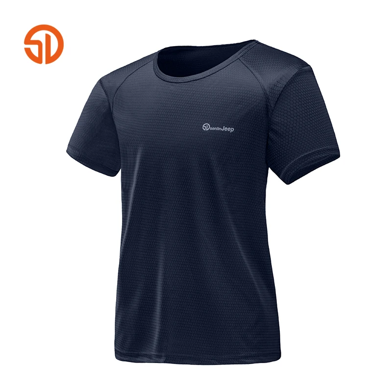 Quick dry мужская с Коротким рукавом Футболки Многоцветный полиэстер открытый