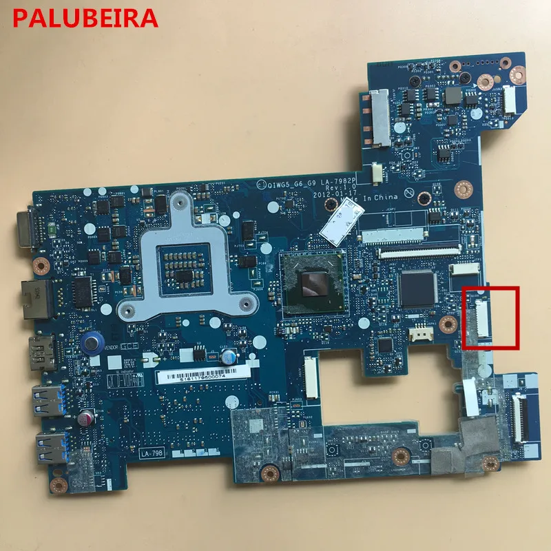 Флюоресцентная версия: 1 0 QIWG5 _ G6_G9 для Lenovo G580 материнская плата ноутбука ПК