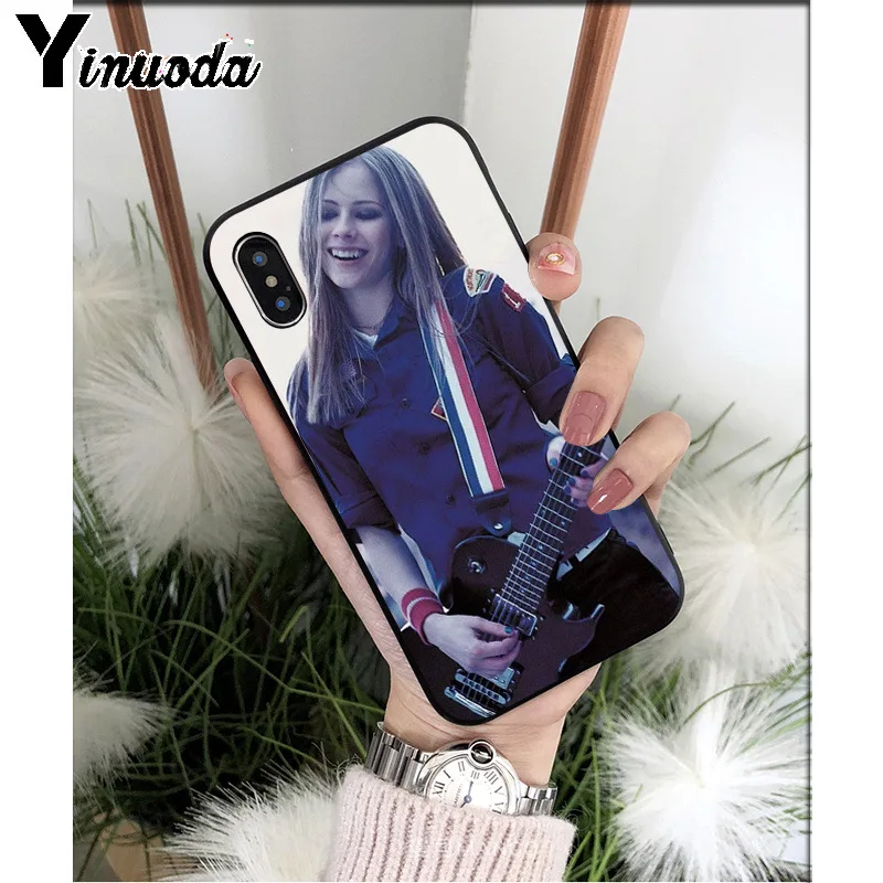 Yinuoda Avril Lavigne силиконовый мягкий чехол для телефона из ТПУ для Apple iPhone 8 7 6 6S Plus X XS MAX 5 5S SE XR мобильных телефонов