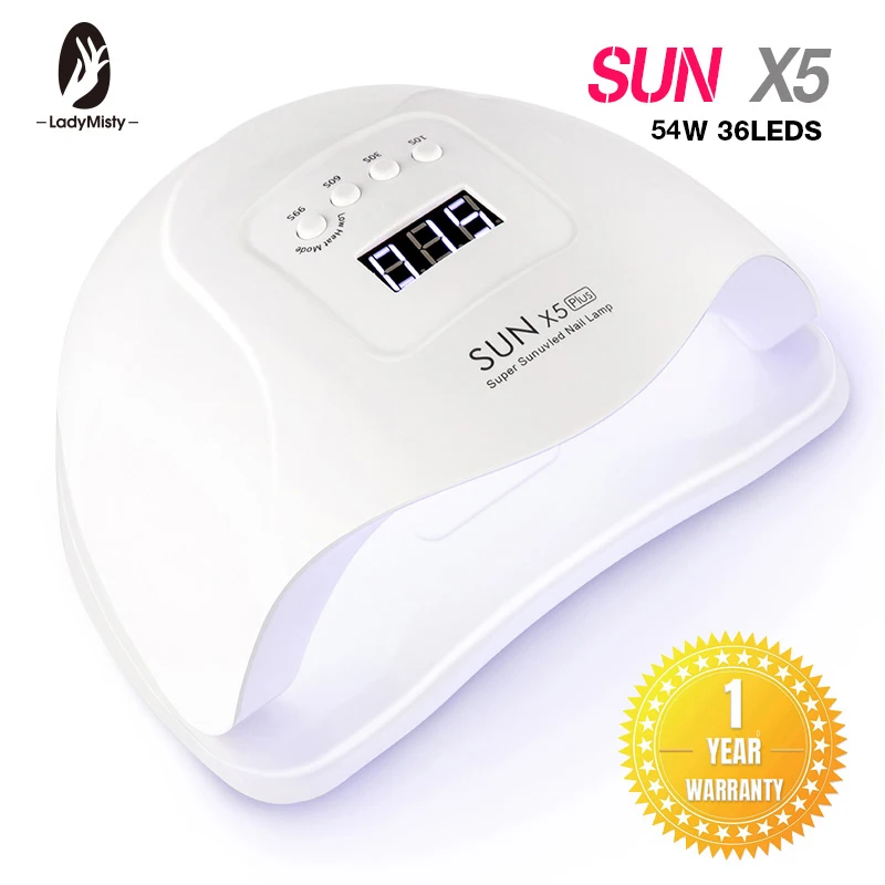 54 вт SUN X5 Plus сушилка для ногтей с жк-дисплеем 36 светодиодный светильник для ногтей уф светодиодный светильник для отверждения гель-лака авто зондирующая лампа для ногтей лед лампа