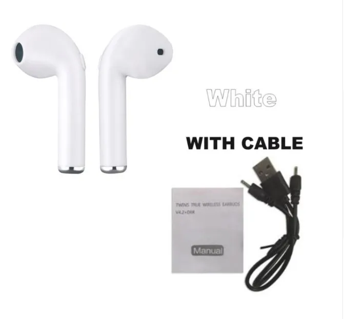 I7 i7s tws Bluetooth наушники Наушники Гарнитура Беспроводные с микрофоном для iphone xiaomi