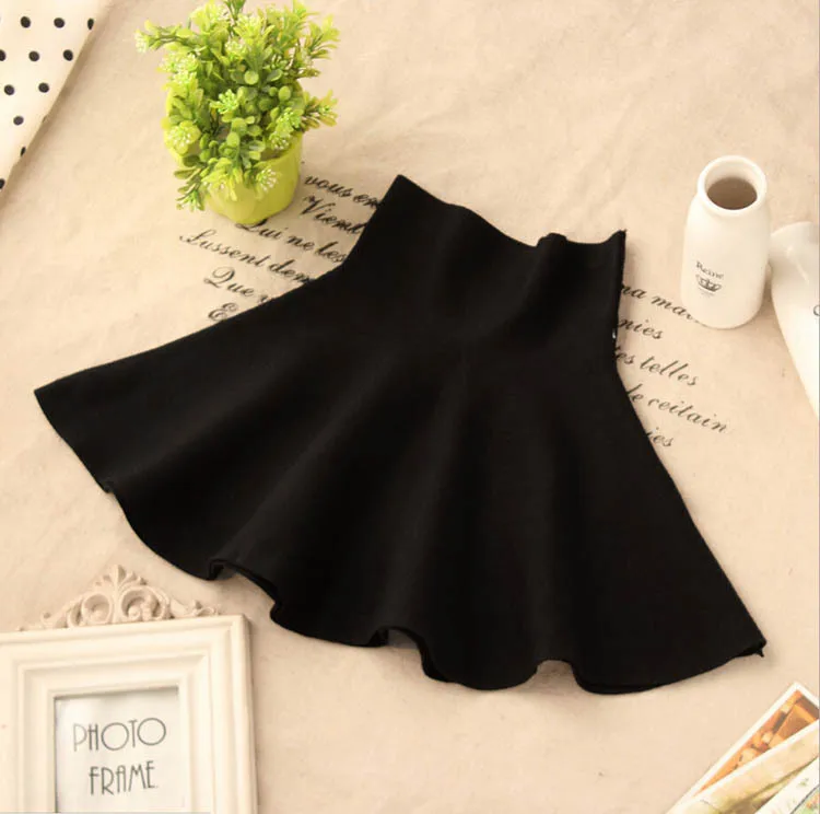 Новинка 2015 юбки пачки с высокой талией для девочек демисезонные шерстяные