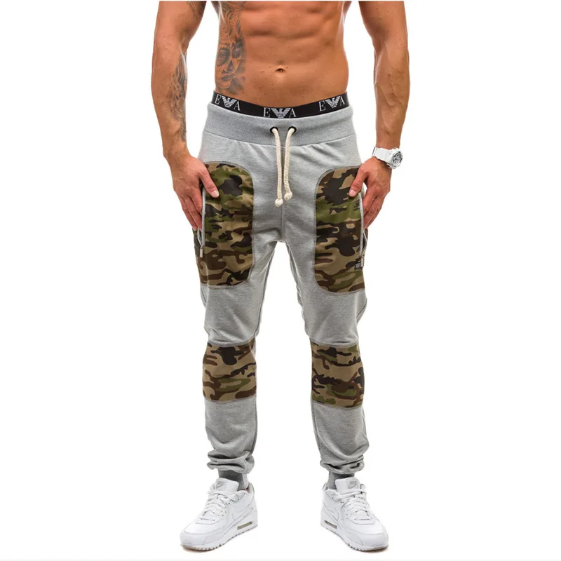 Новое поступление мужские брюки для бега Брендовые штаны камуфляжные спортивные
