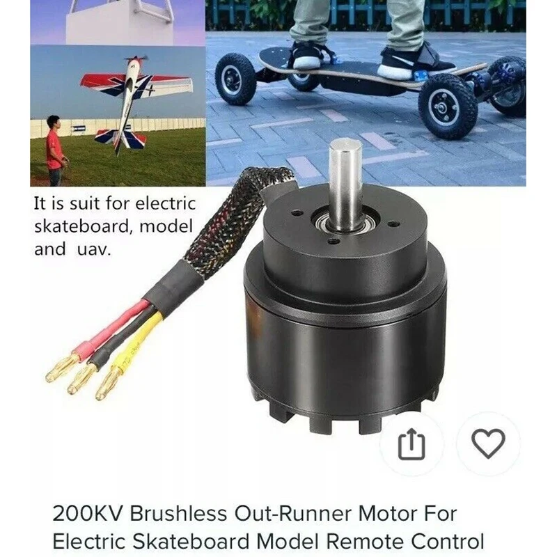 6354 180Kv бесщеточный мотор с защитной крышкой 24-36V для электрического скутера
