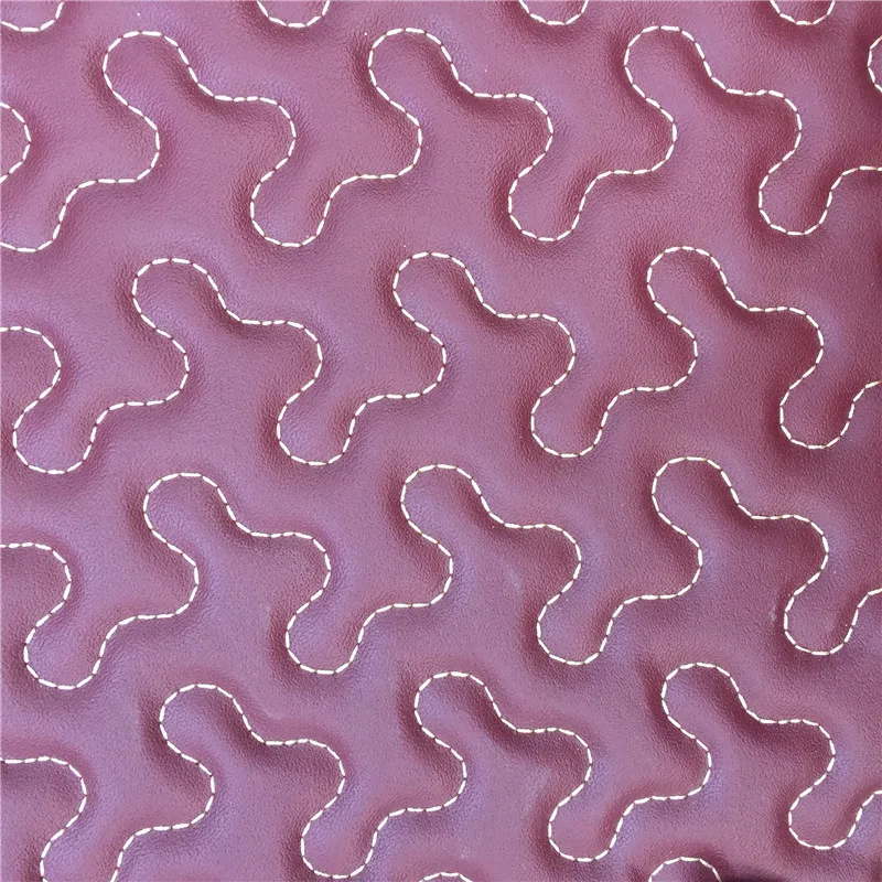 Высококачественная вышивка интерьера автомобиля кожа с губкой для крепления