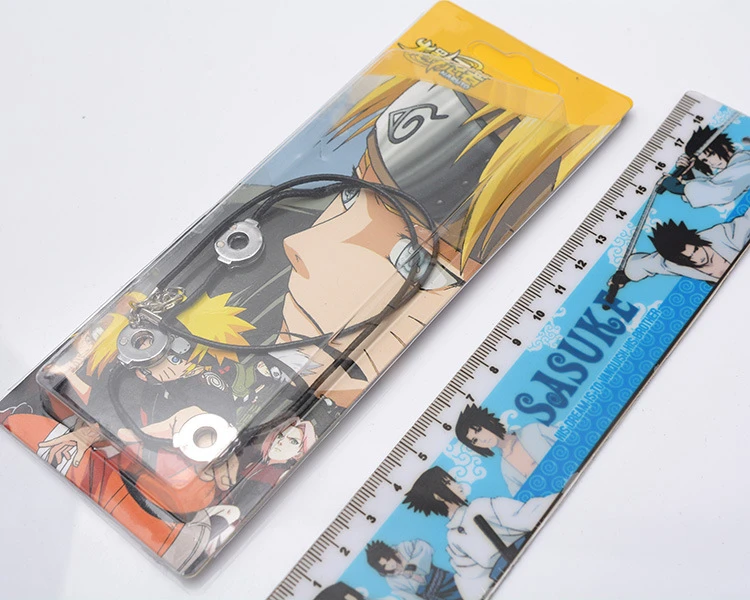 Унисекс Наруто Учиха Итачи Акацуки три серебряных петли мультфильм Веревка