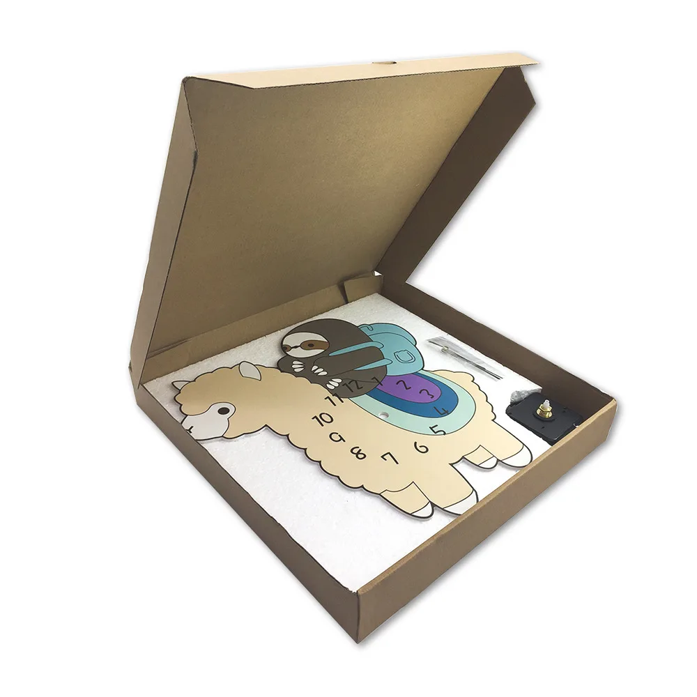 Мультфильм Альпака детский сад настенные часы Дети арендатор зал бытовой немой