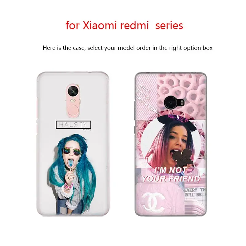 Чехол аниме для Xiaomi Mi 10 8 A2 A3 CC9 Lite 9 Note Pro a1 a2 5x 6x best singer halsey|Бамперы| |