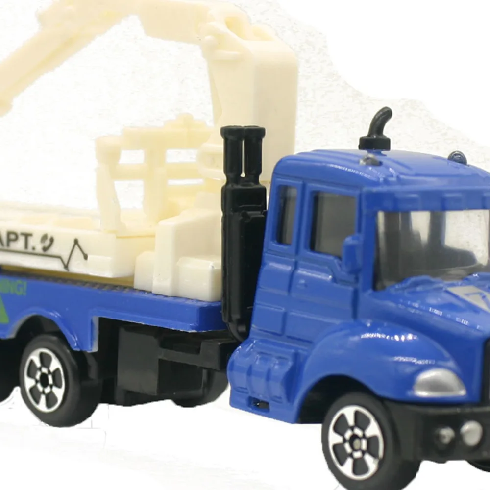 ZT 1: 64 мини игрушки Автомобили Модель Пластик трейлер автокраны инженерной модели