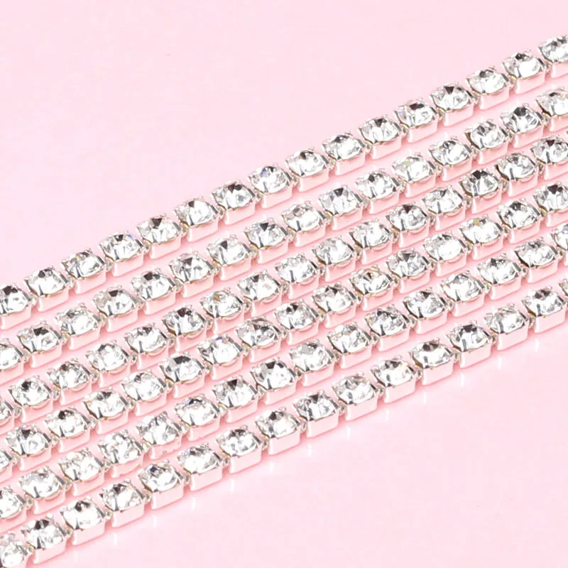 Хрустальные металлические зажимы для шитья цепи чашек зажим самостоятельной