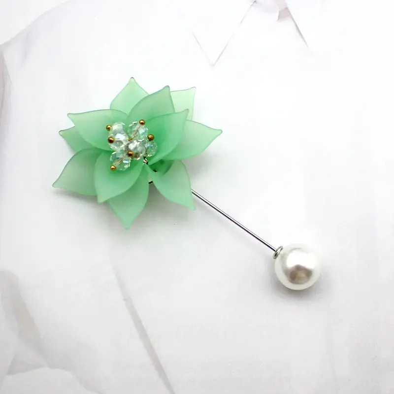 Модная брошь-цветок на лацкан для костюмов свадьбы корсажа куртки палочки брошка