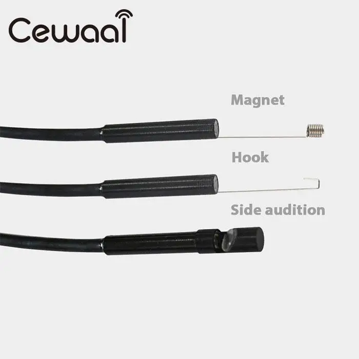 Кабель Cewaal 2/5/10 м объектив 5 мм 6 светодиодный usb эндоскоп трубка для осмотра со