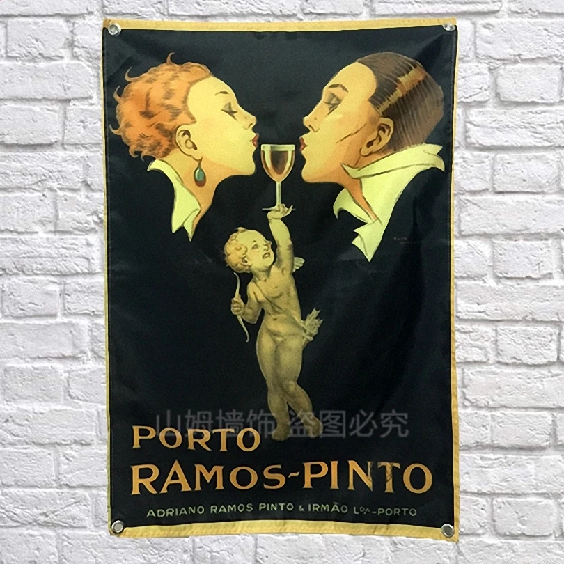PORTO RAMOS-PINTO BEER Poster Banners Bar Cafe Hotel Theme Wall Decoration Hanging Art Waterproof Cloth Polyester Fabric Flags | Дом и сад