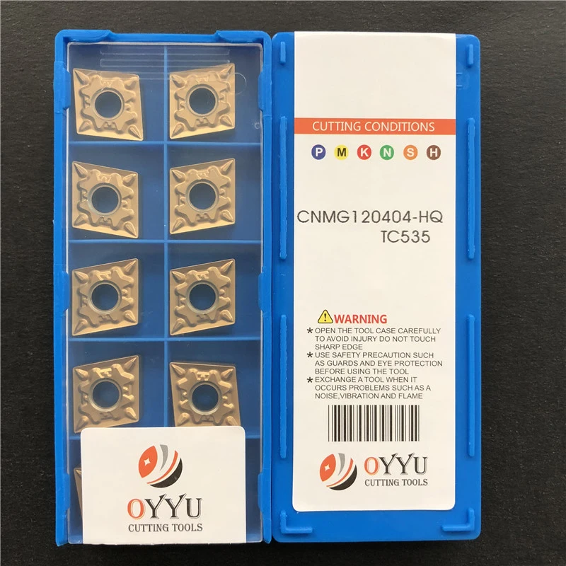 Oyu CNMG120404-HQ TC535 CNMG 120404 твердосплавные вставки для стали чугунный токарный станок