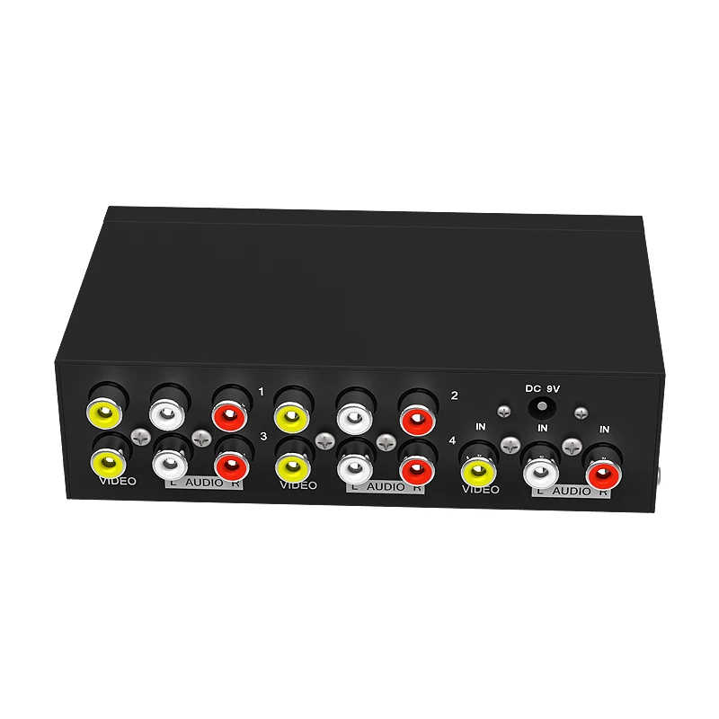 Разветвитель MT-Viki 1x4 RCA AV 4-портовый распределитель видео и аудио 4-дюймовый