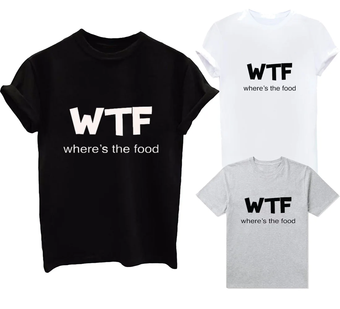 Новый стиль WTF женская футболка с надписью WHERE'S THE Fat хлопковая забавная