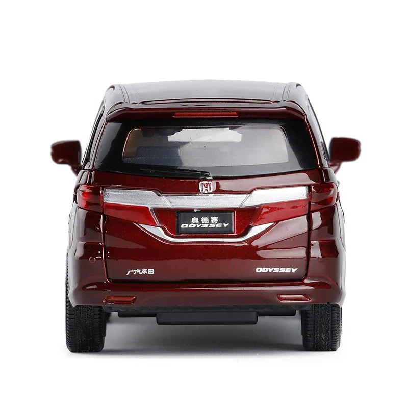 1/32 Honda Odyssey 6 модель открытой двери игрушечные машинки сплав оттягивающийся музыкальный флэш-автомобиль игрушки