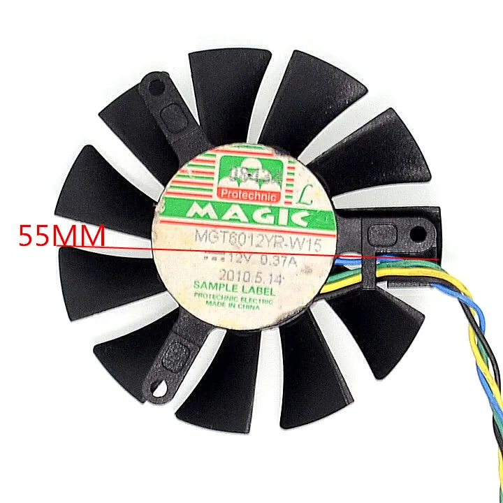 Новая видеокарта fanNew MGT6012LR MGT6012XR MGT60YR 42*42*42 мм шаг 4P вентилятор видеокарты 12 В 0 23 а 55