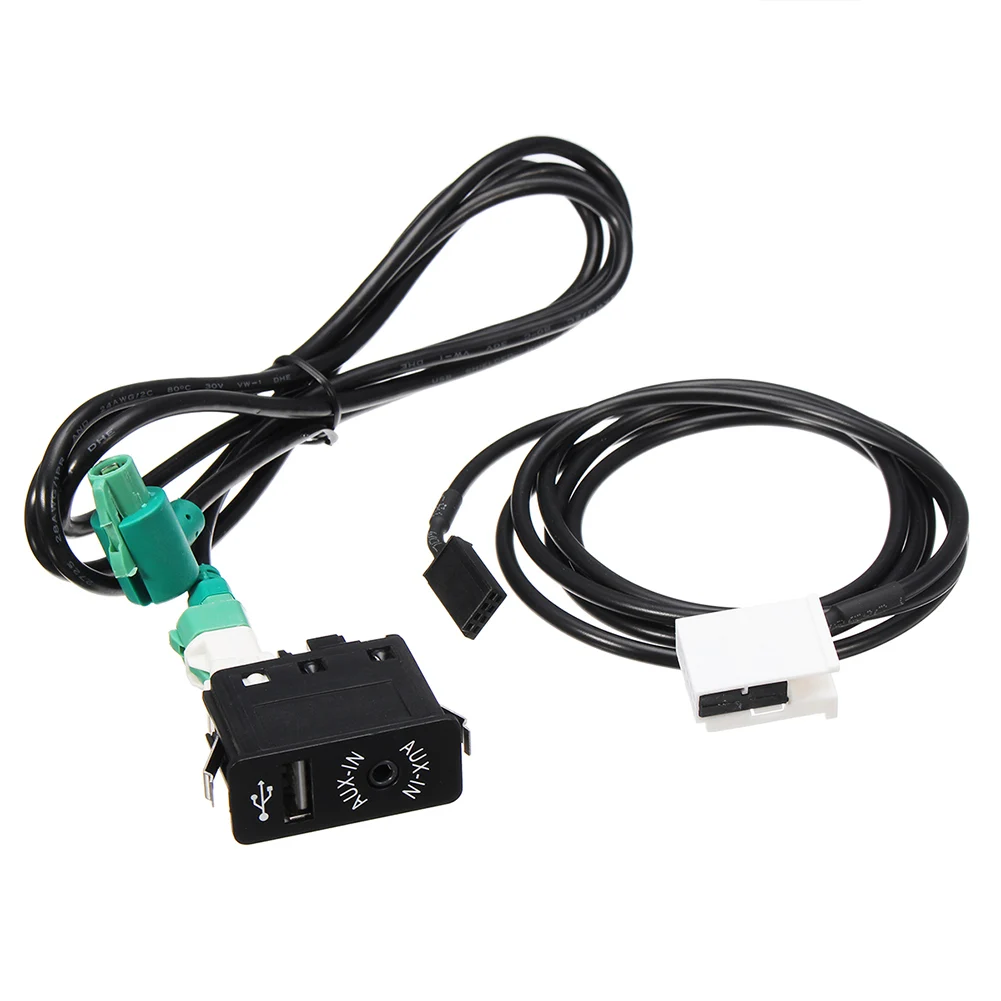 2019 AUX USB разъем переключатель с кабелем для BMW E60 E61 E63 E64 E87 E90 E70 F25 CSL88|Кабели адаптеры