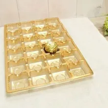 Новое прибытие упаковочная коробка для шоколада пластиковый лоток для шоколада свадьба Валентина шоколад декоративная форма