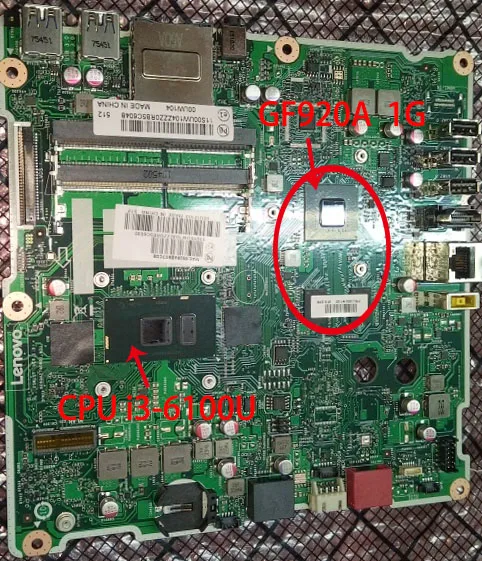 

Для Lenovo AIO300-22ISU(E285E6090EE) Материнская плата для ноутбука i3-6100 GF920A 1G FRU 01GJ103 00UW099 01GJ102 00UW098