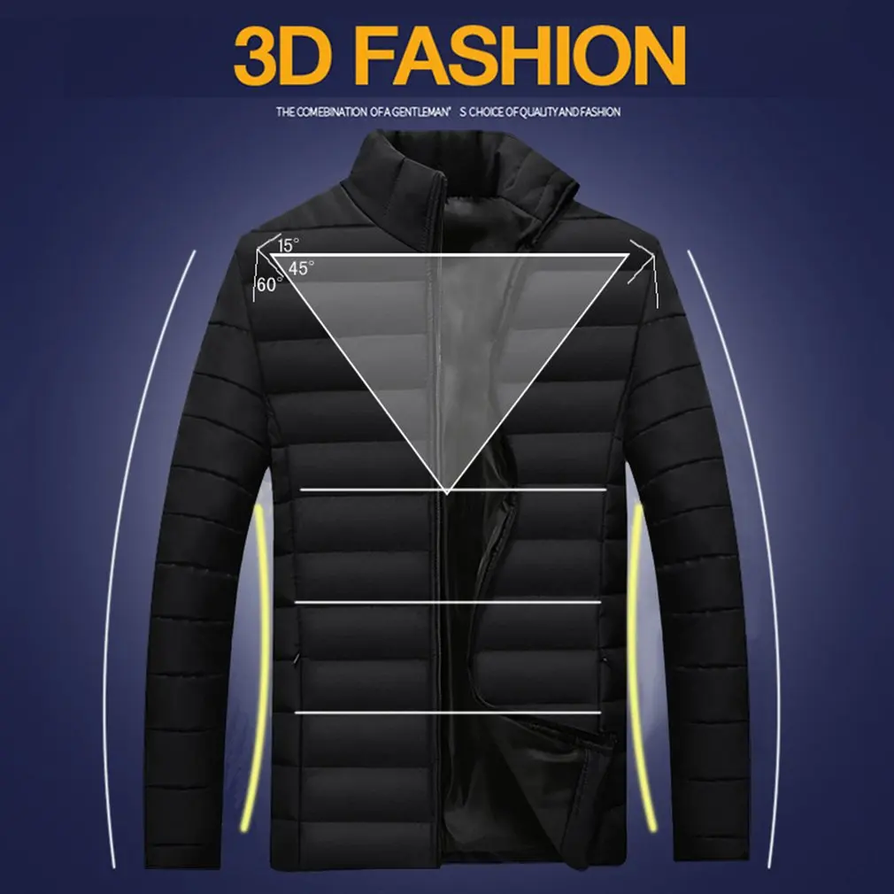 2018 зимние куртки для мужчин толстый хлопок теплый мужской парка одежда плюс