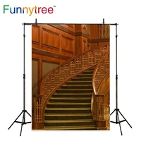 funnytree backdrop for photographic studio stairs wood castle luxurious indoor professional background photocall photobooth