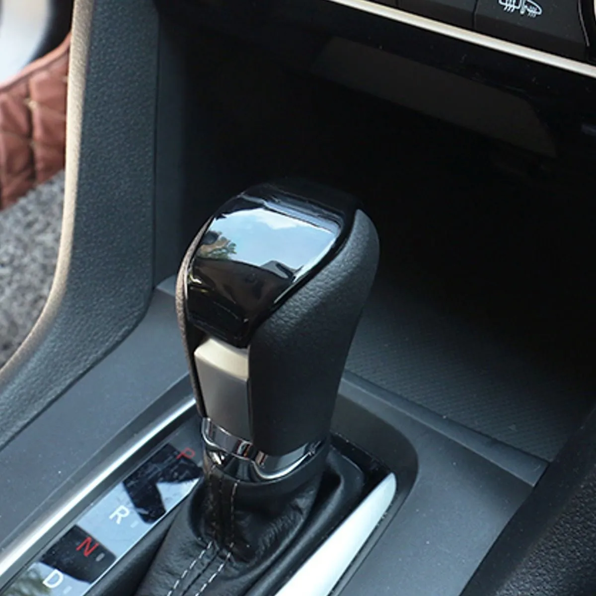 ABS чехол для рычага переключения передач отделка Центральная рамка крышки Honda Civic