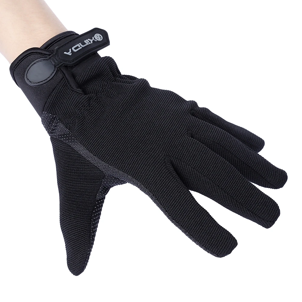 1 пара Открытый дышащий скалолазание Велоспорт полный палец перчатки