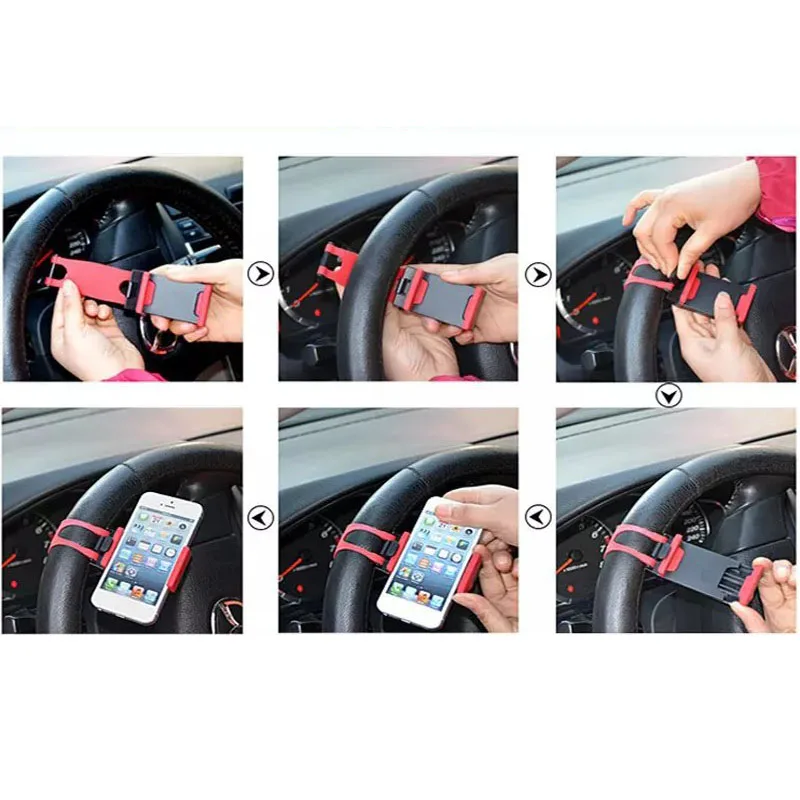 Портативный держатель для телефона Wolflamp с GPS автомобильная подставка на руль
