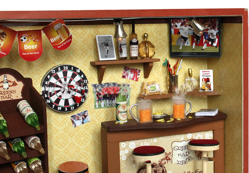Милая комната Diy кукольный домик Puppenhaus Brithday миниатюрная мебель дом игрушки для