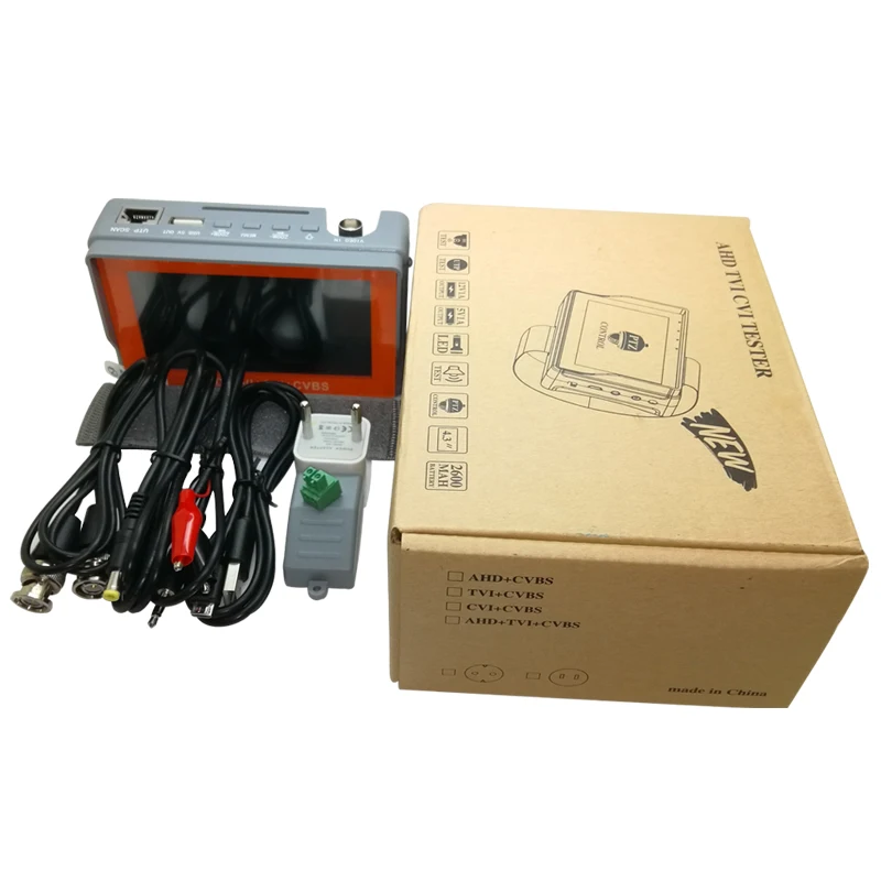 IV7W 4 в 1 Тестер pro 5MP AHD CVI TVI CVBS CCTV тестер безопасности монитор с экраном 4,3 дюйма 5V2A 12v1A