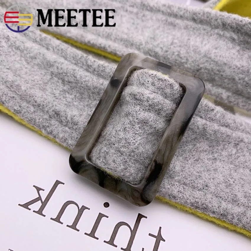 Meetee Tri-glides смола пряжка ремня для пальто ветровка мочевина шарф с пуговицами регулятор декоративные пряжки DIY аксессуары для одежды